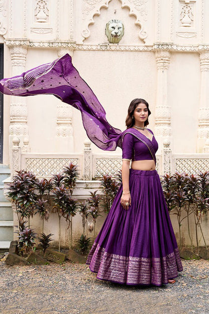 "Desi lehengas for American celebrations." 