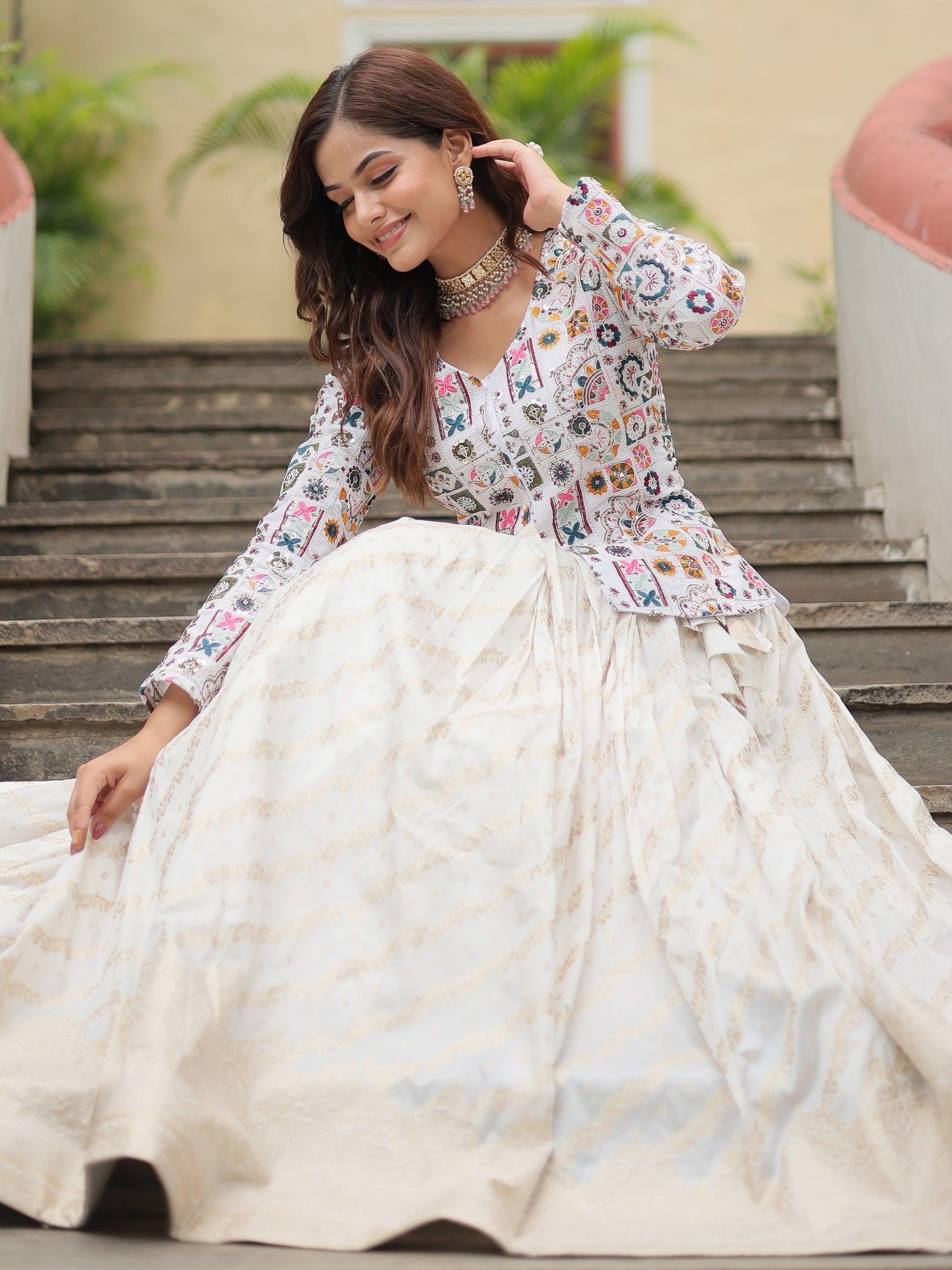 "Traditional lehengas for modern Indian Americans."