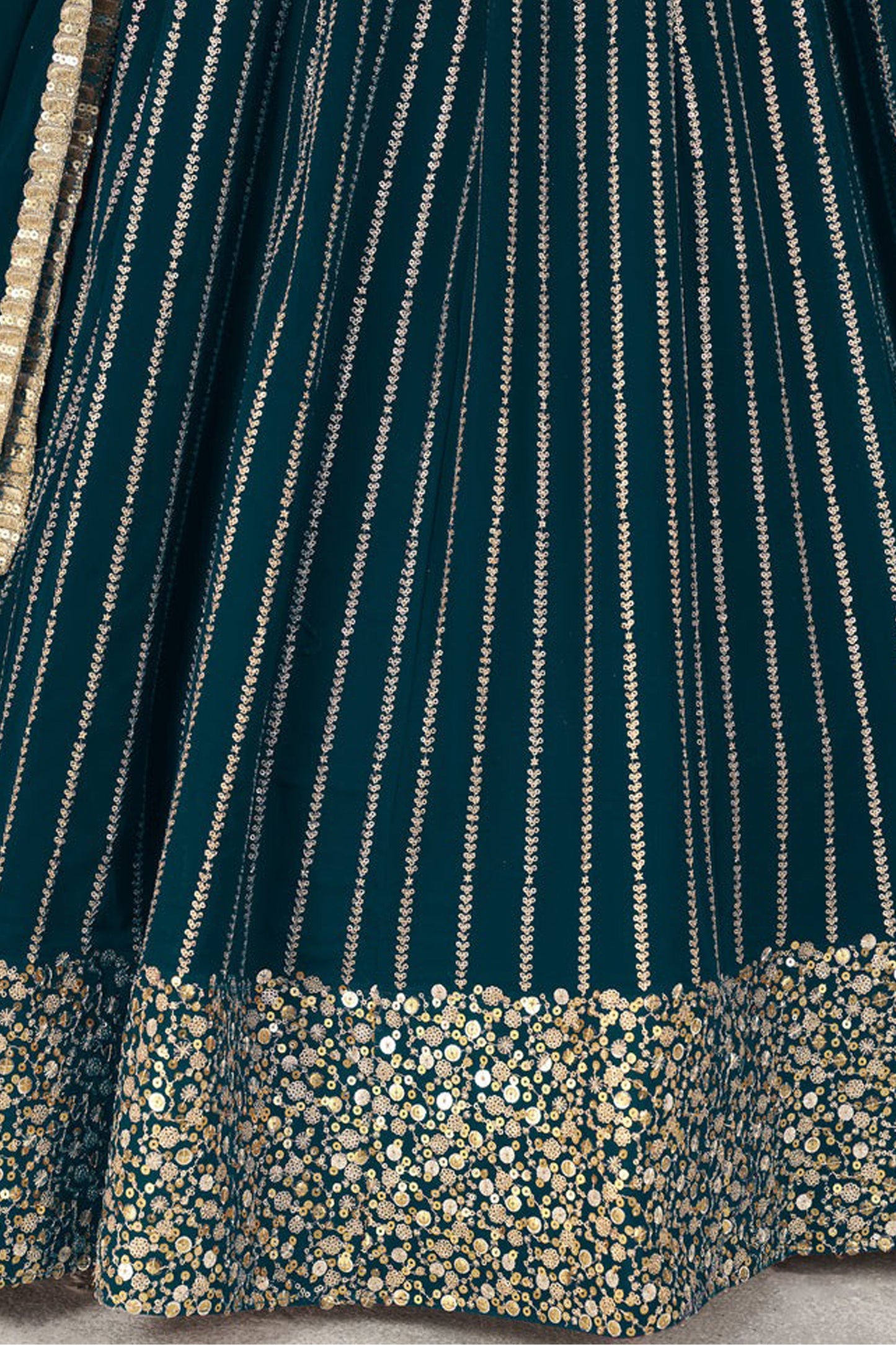 "Lehengas designed for Indian culture in the USA." 
