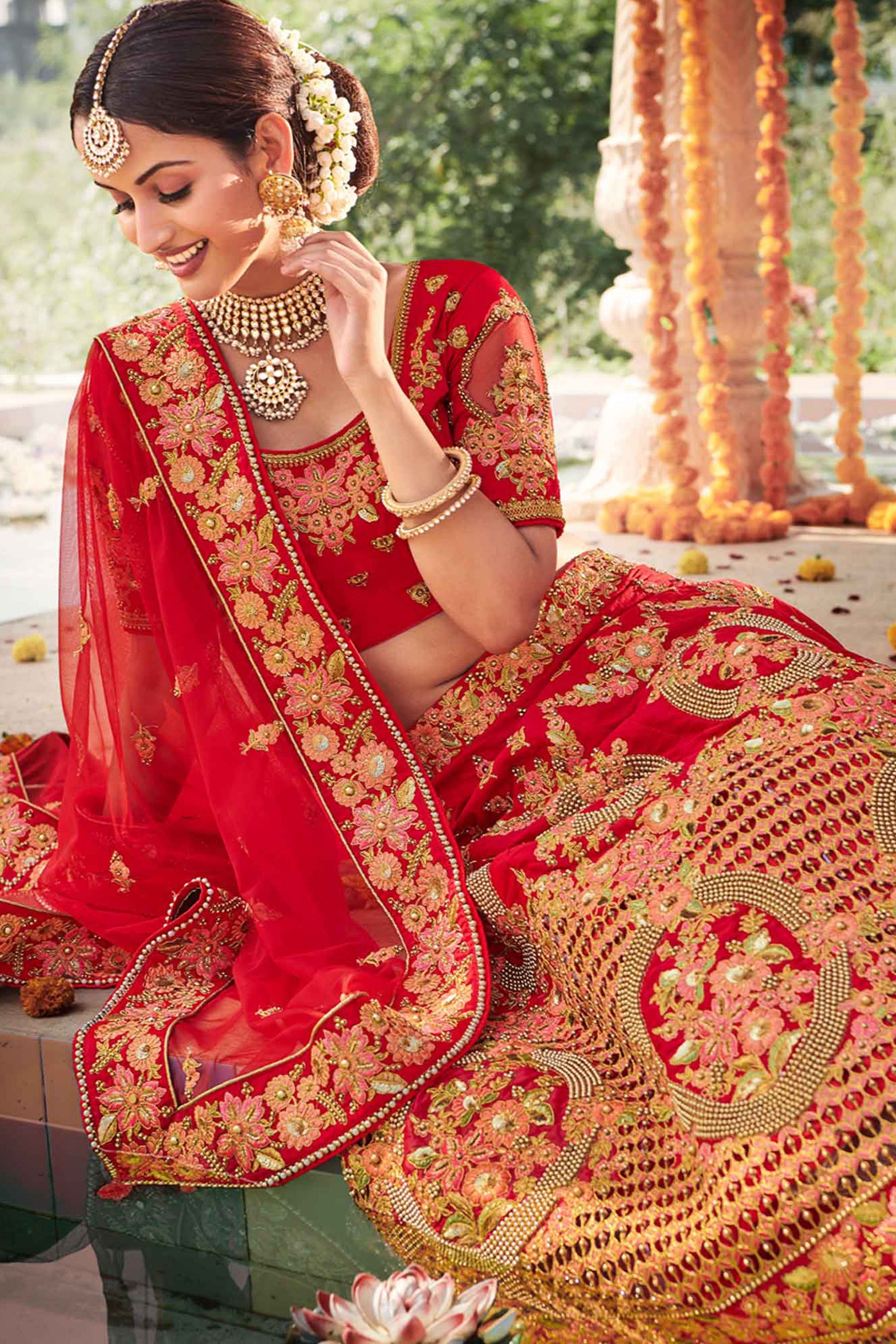 "Gorgeous lehengas for Indian events in the U.S." 