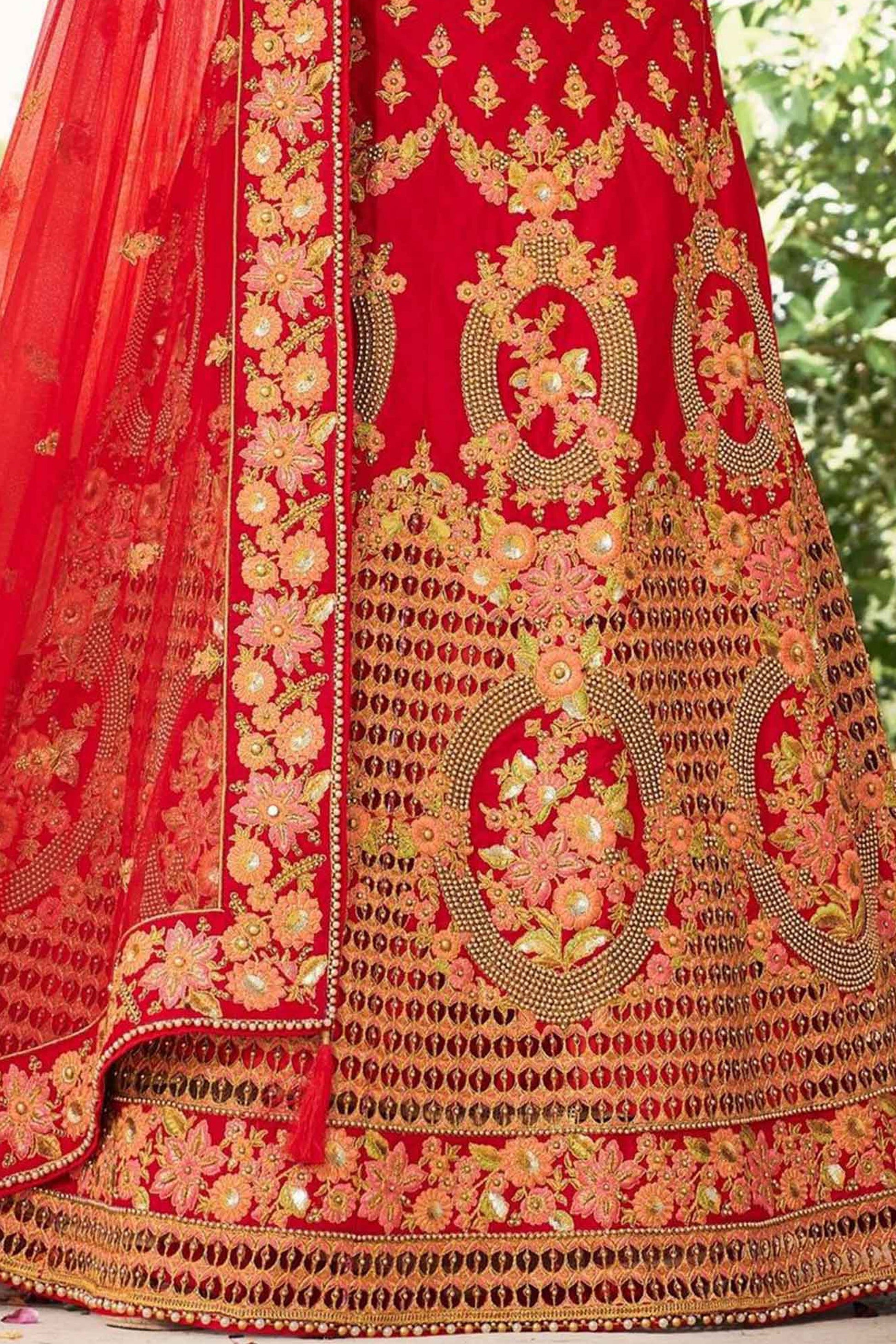 "Gorgeous lehengas for Indian events in the U.S." 