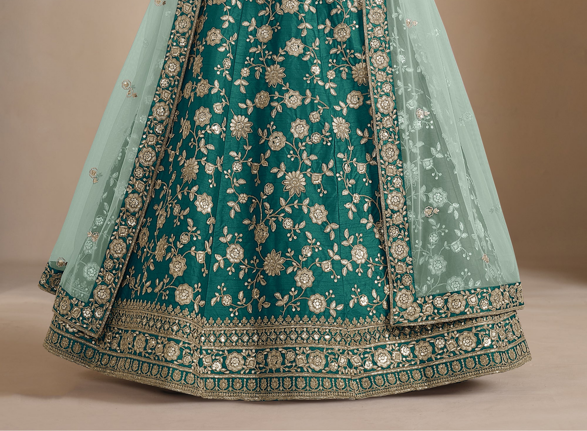 "Gorgeous lehengas for Indian events in the U.S." 
