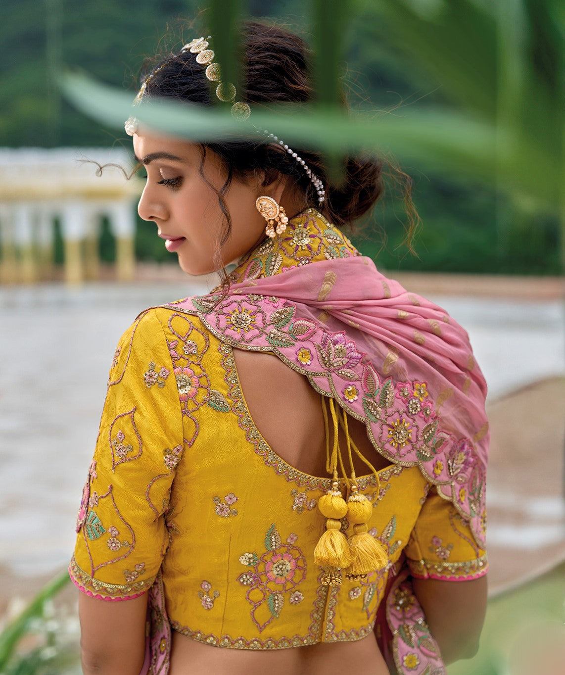 "Dress up for desi events in the U.S. with stylish lehengas." 