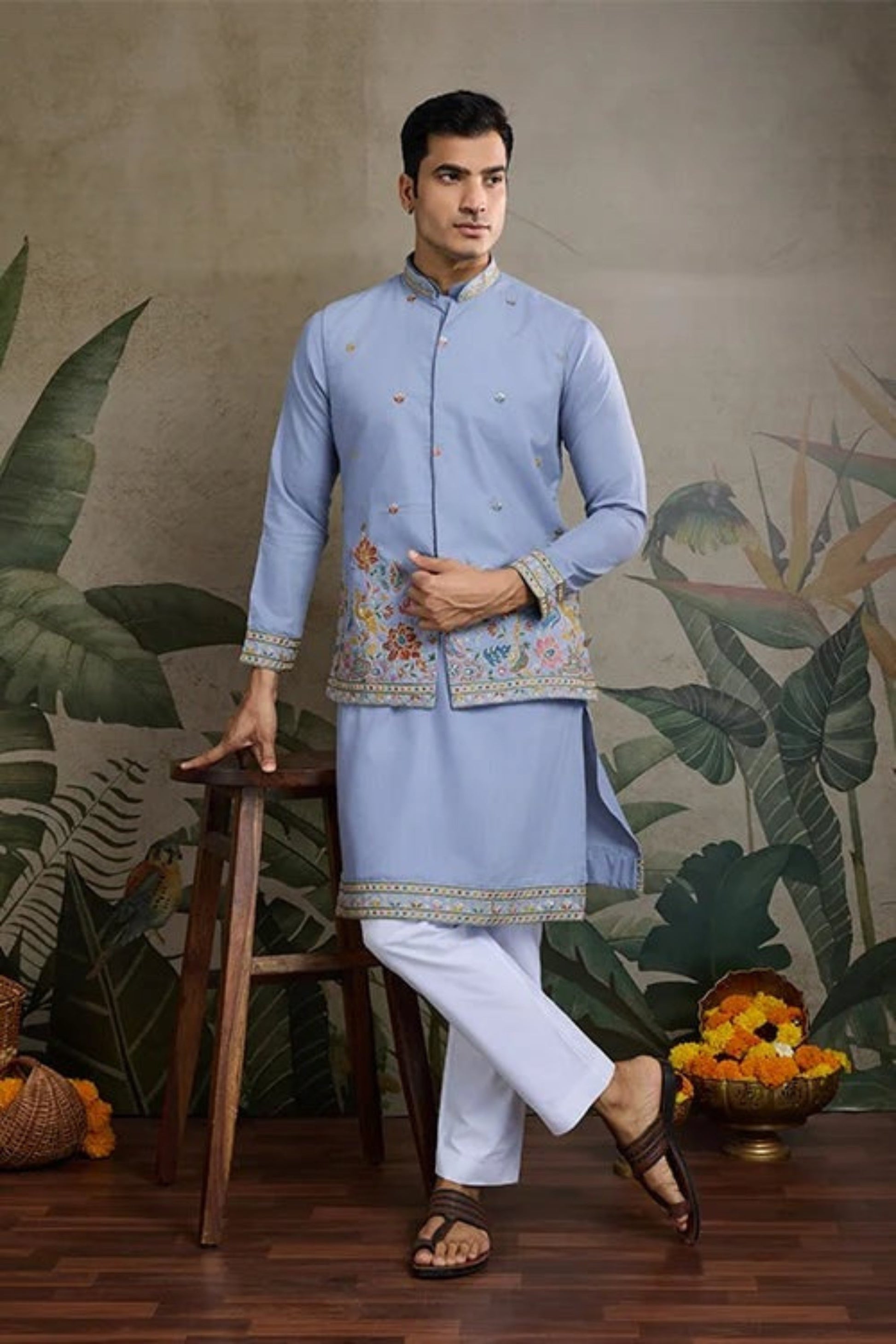 Sky Blue Kurta,Plus Size Available Express Delivery 