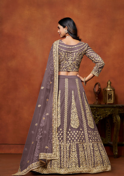Purple Lehenga for a Wedding â€“ Earthy and elegant, perfect for autumn-themed celebrations. 