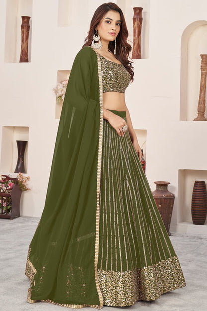 "Celebrate Indian roots in the U.S. with our lehengas." 