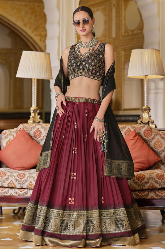 "Lehengas made for Indian functions across the USA." 