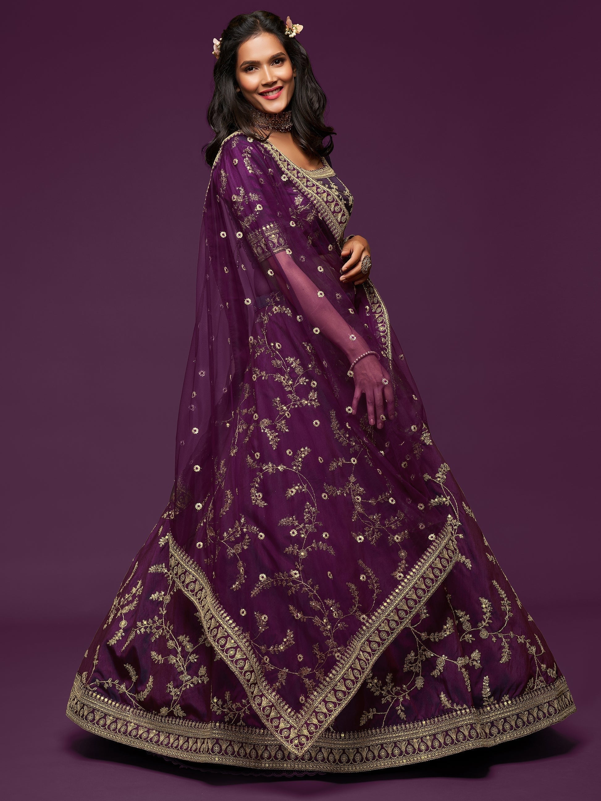 "Cultural charm meets style—lehenga looks in the USA."