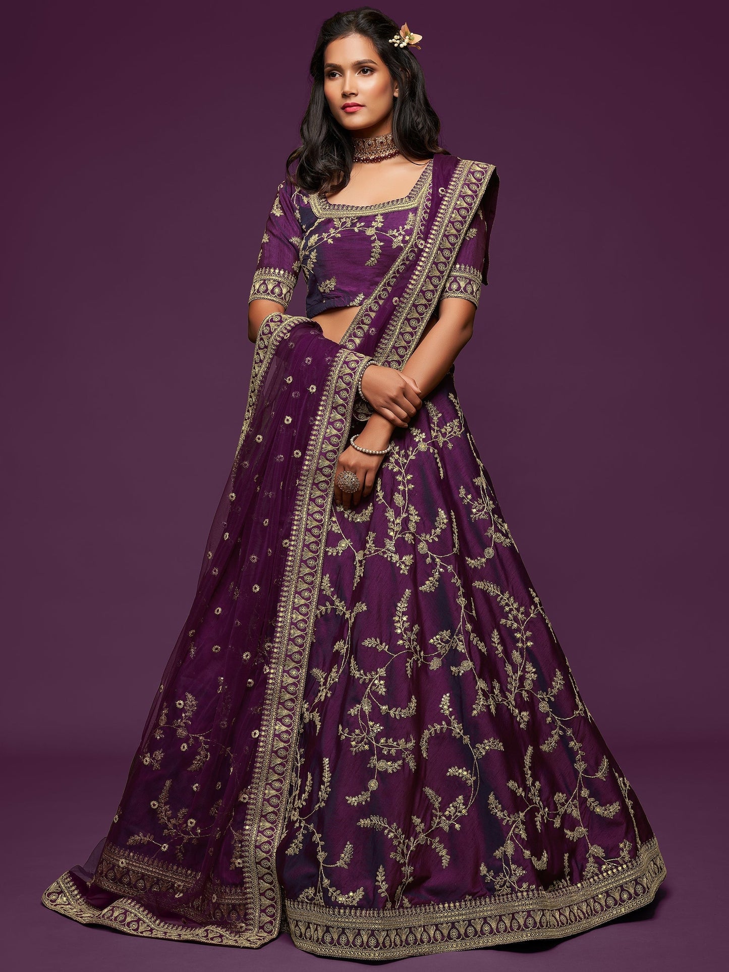 "Cultural charm meets style—lehenga looks in the USA."