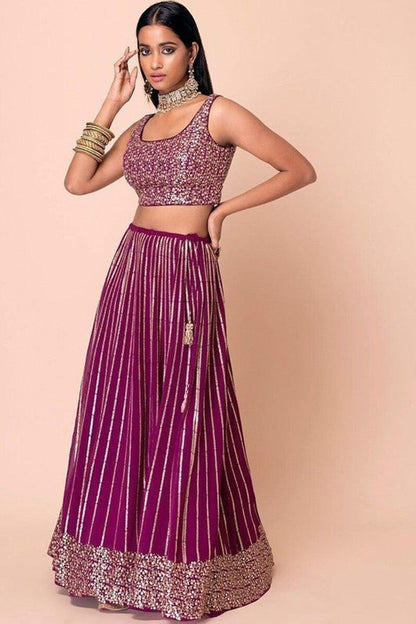 "Lehengas designed for Indian culture in the USA." 