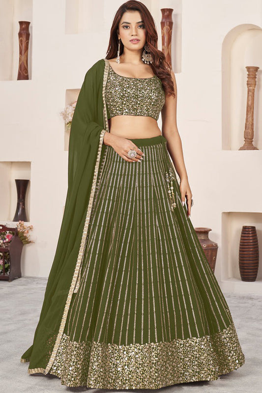 "Celebrate Indian roots in the U.S. with our lehengas." 