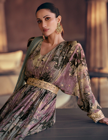 Anarkali Dress with Dupatta Wedding Reception Party Wear Suit
