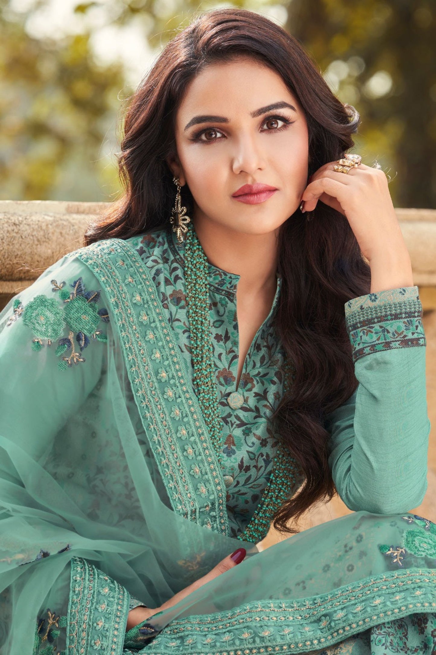 designer salwar kameez palazzo pant side silhouette