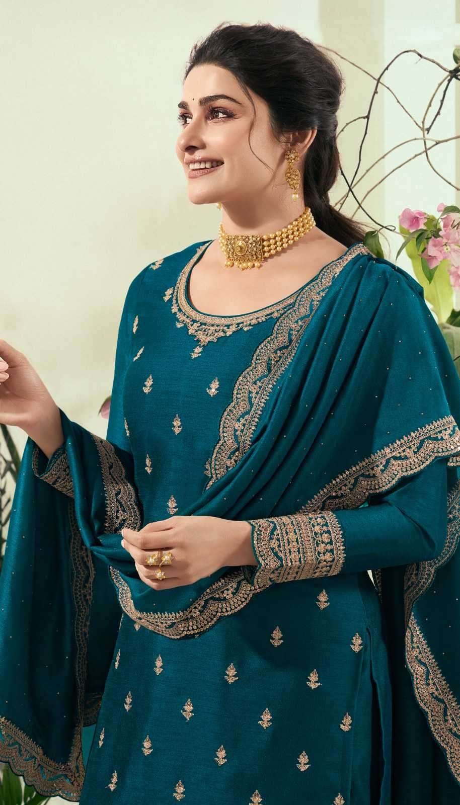 Traditional Designer Wedding Palazzo Suit 