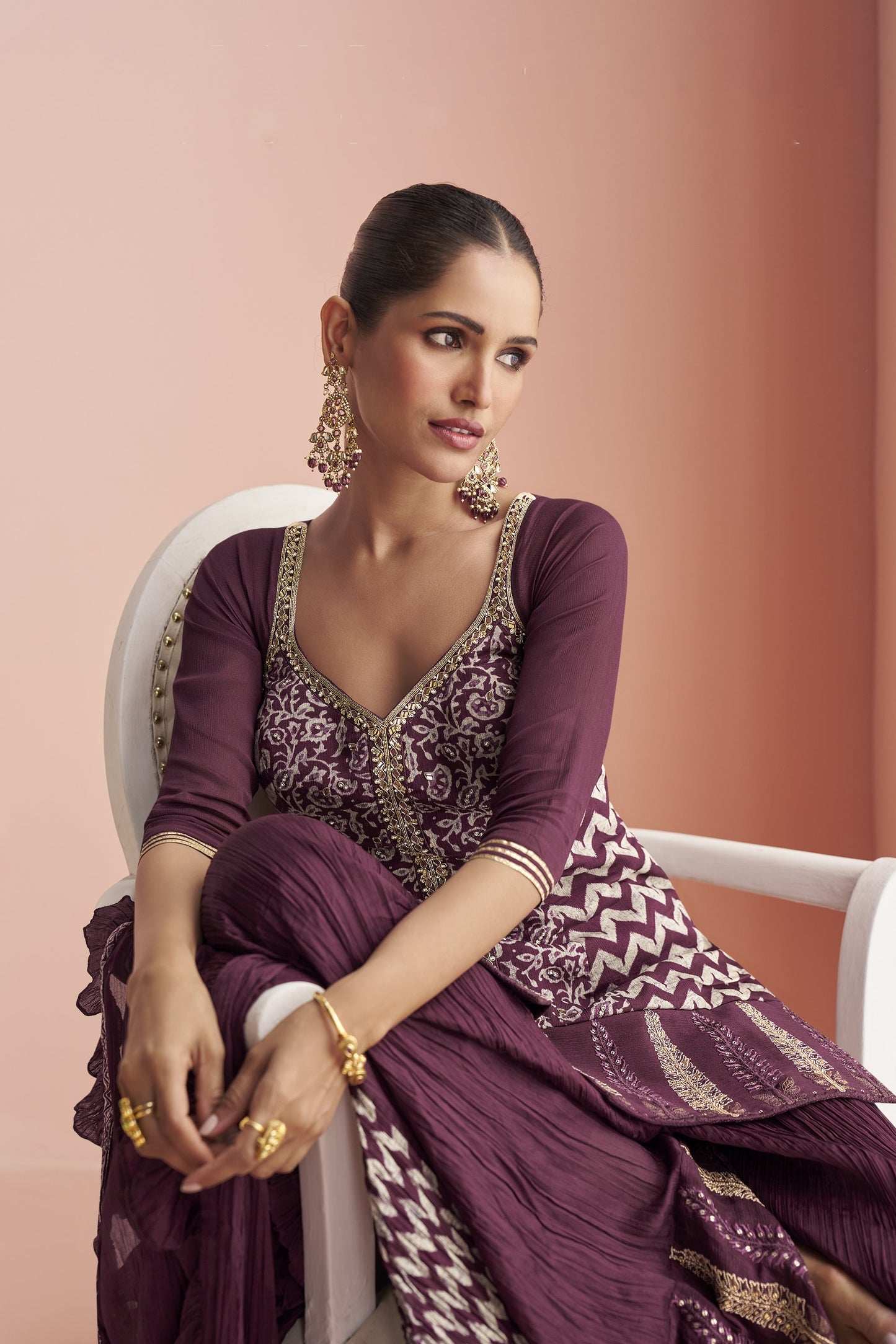 Indian Designer Ready  to Wear Palazzo Suit 