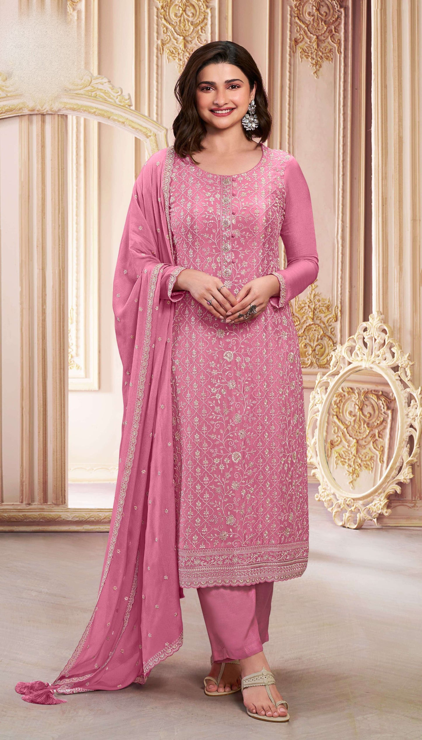 indian wedding suit detailed embroidery close up
