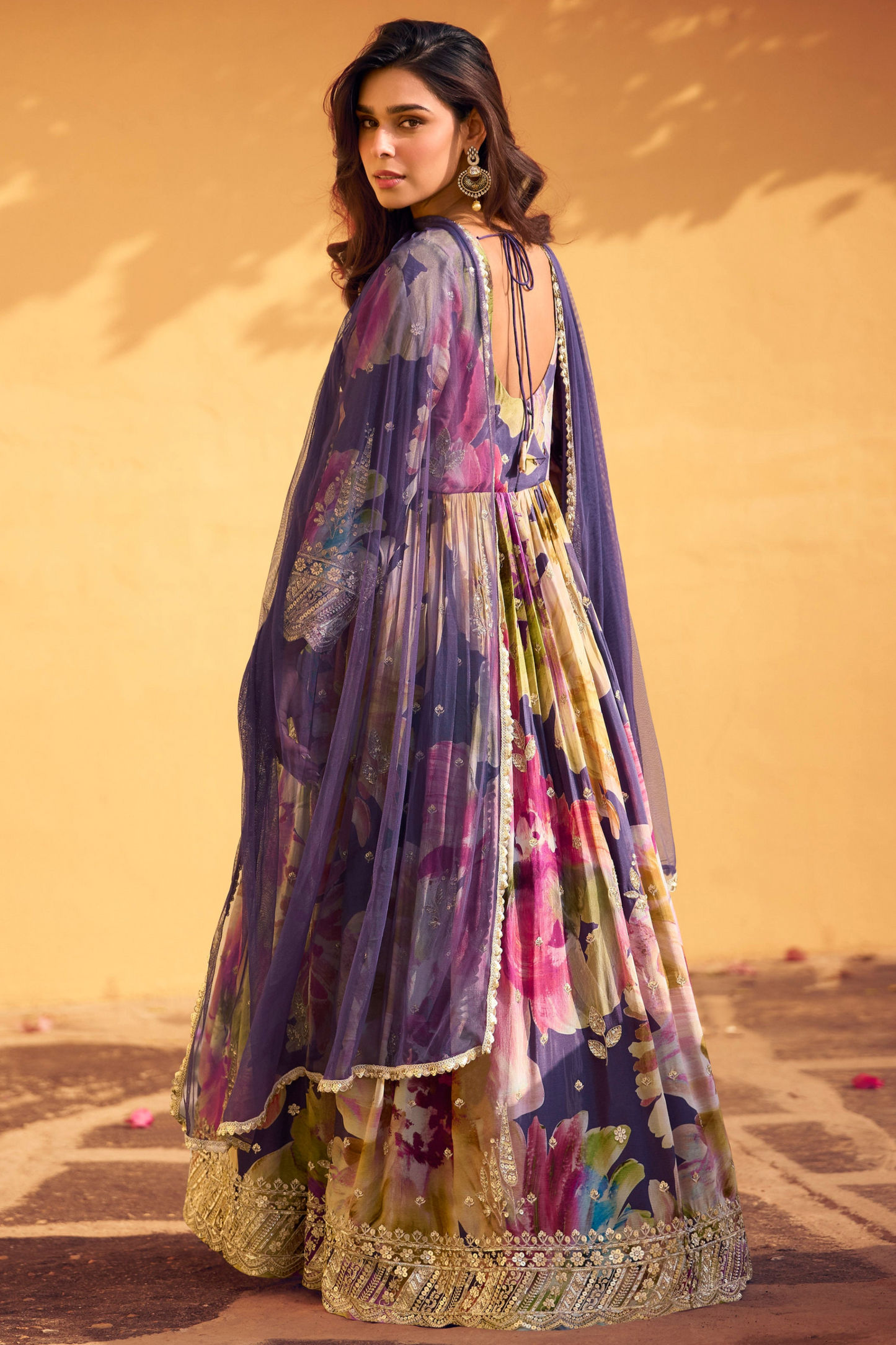 Premium Anarkali for Women's Wear Premium Chinon & Silk Suits With Dupatta 