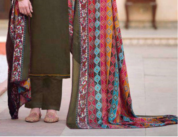 Mehndi Function Wear Sage Green color salwar kameez Suits with Dupatta 