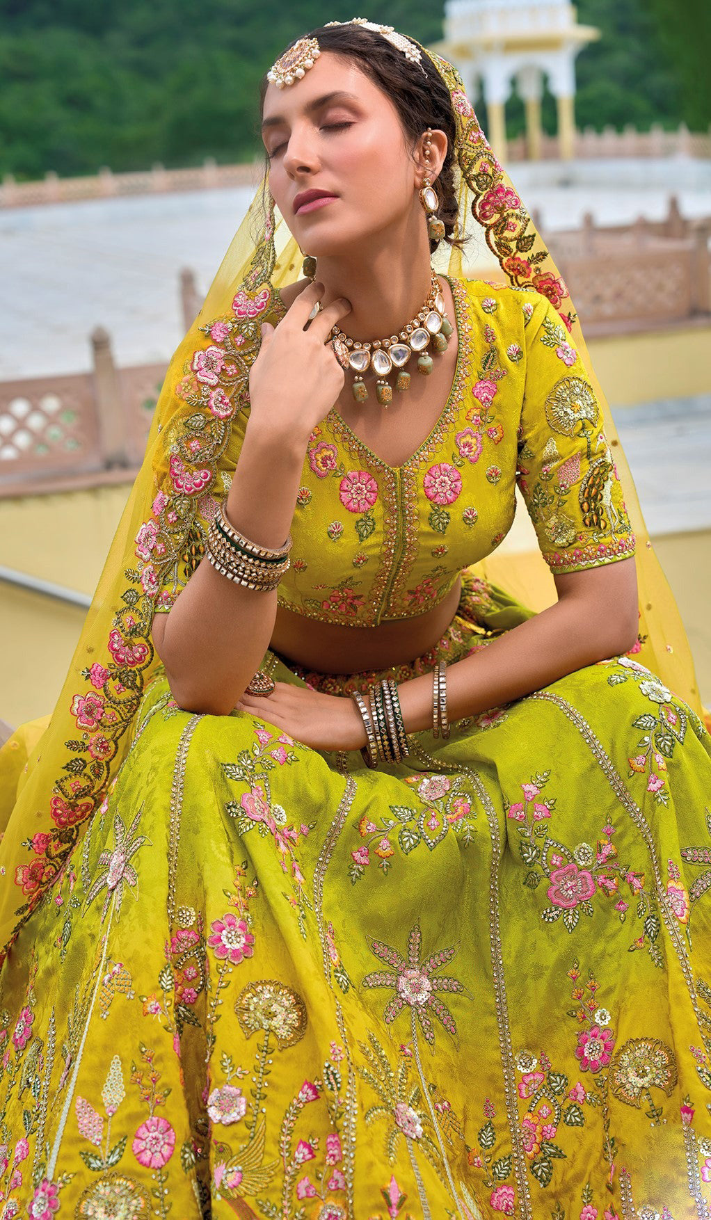 "Lehengas made for Indian functions across the USA." 