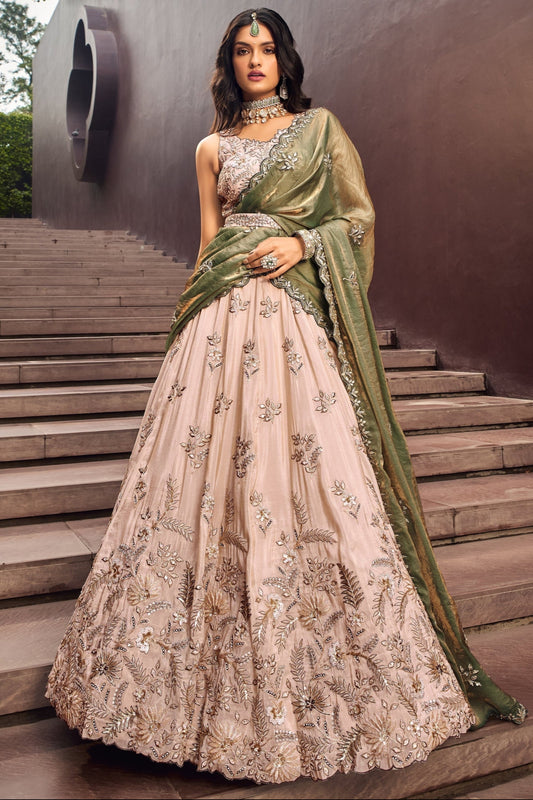 "Traditional lehengas for modern Indian Americans."