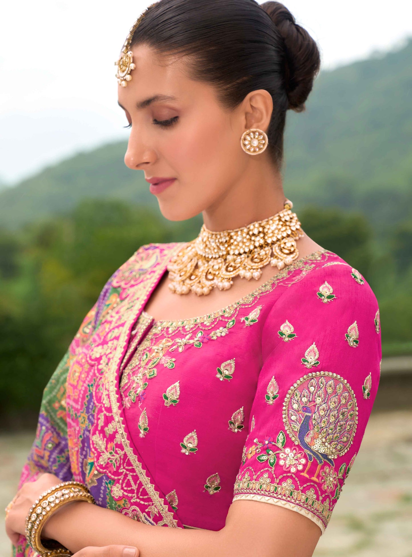 "Shop lehengas for festivals and weddings in America." 