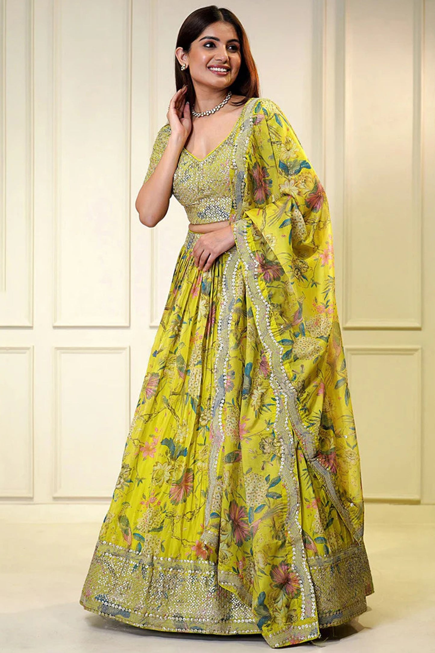 Lehenga outfits for Indian cultural events in the USA." 