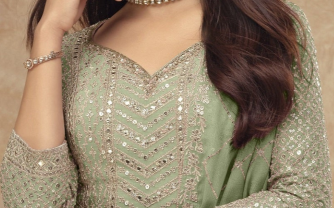 Pakistani Indian Ethnic Wear Palazzo Suit - Ramadan Festival Outfit