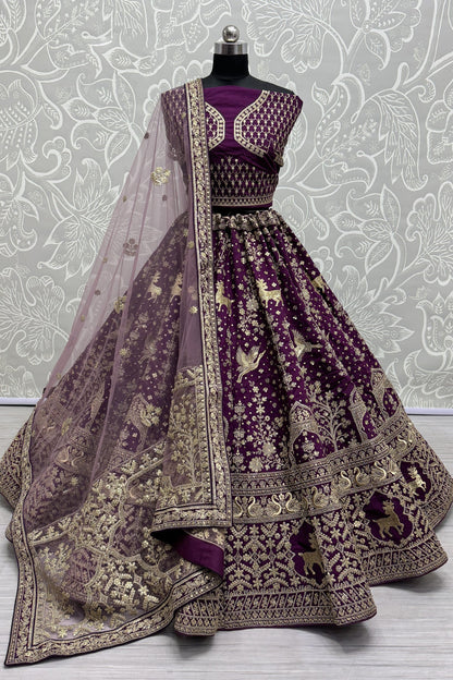 purple lehenga,plus size available,Comfort Fit,Premium Fabric,Express Delivery.