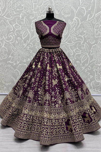 purple lehenga,plus size available,Comfort Fit,Premium Fabric,Express Delivery.