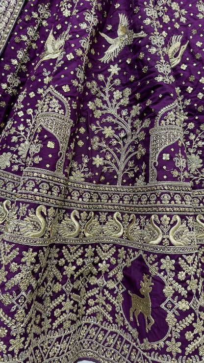 purple lehenga,plus size available,Comfort Fit,Premium Fabric,Express Delivery.