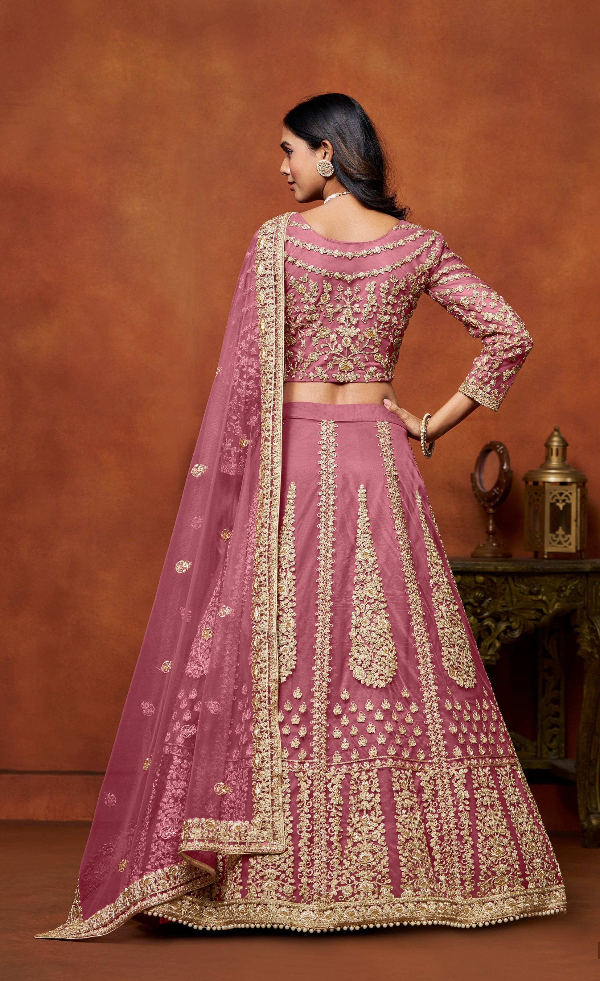 Pink Lehenga for a wedding â€“ Sweet and lovely, perfect for bridesmaids and guests.  