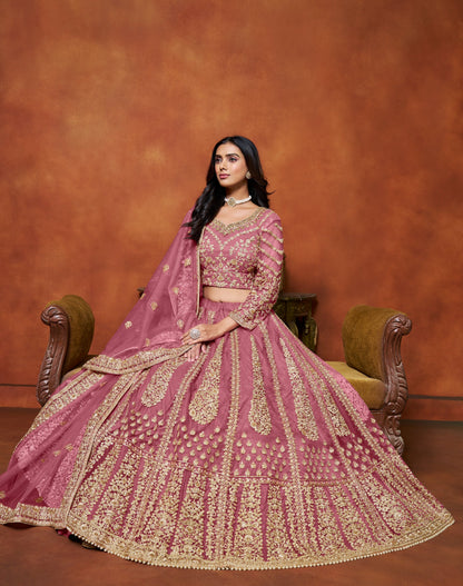 Pink Lehenga for a wedding â€“ Sweet and lovely, perfect for bridesmaids and guests.  