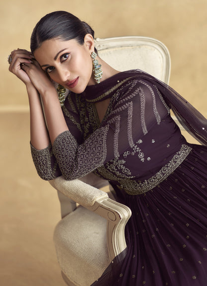 Lehenga and Anarkali Gown in Elegant Traditional Design, Perfect for Weddings and Festive Celebrations.
