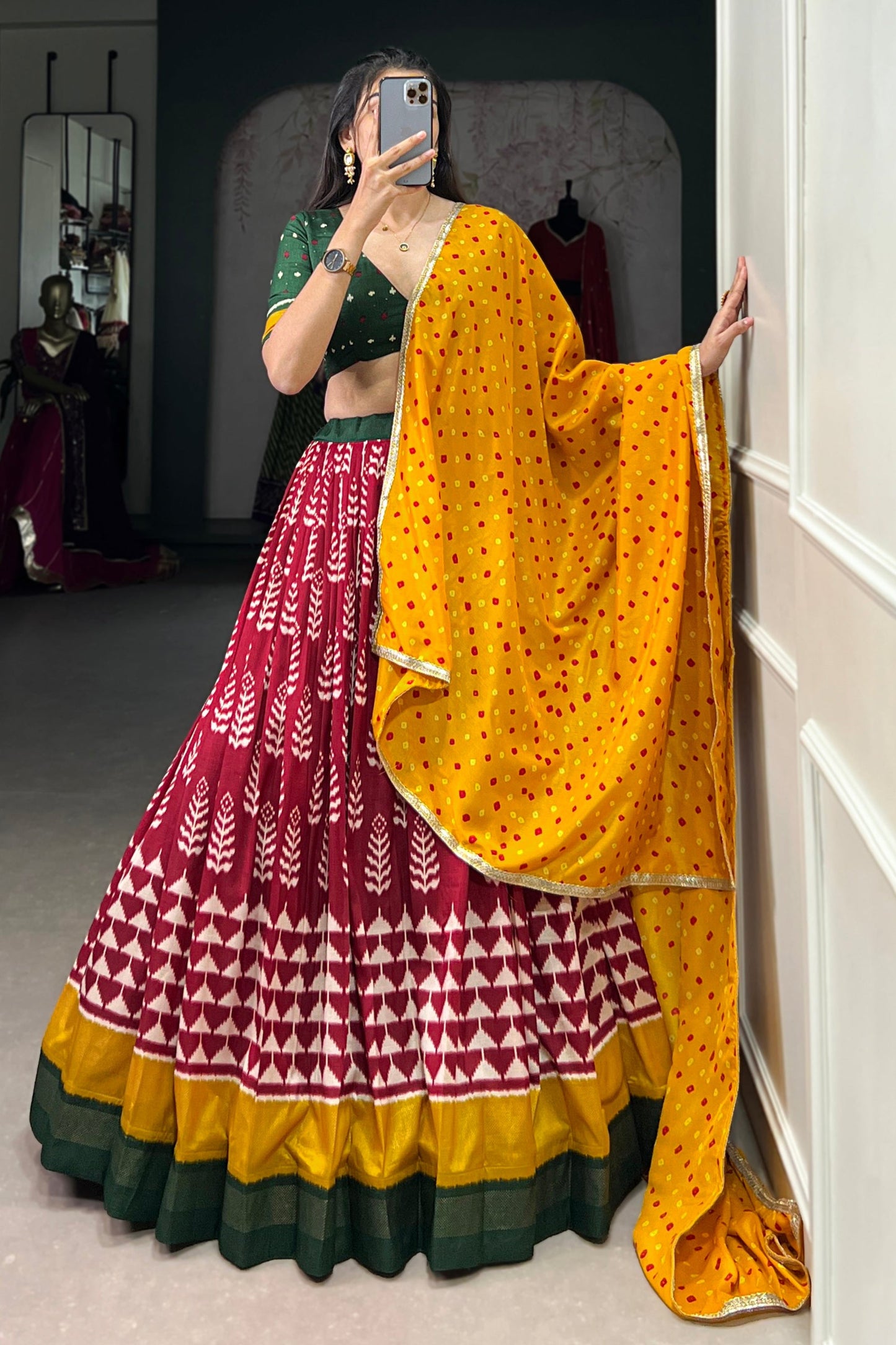 burgandy lehenga,plus size available,Comfort Fit,Premium Fabric,Express Delivery.