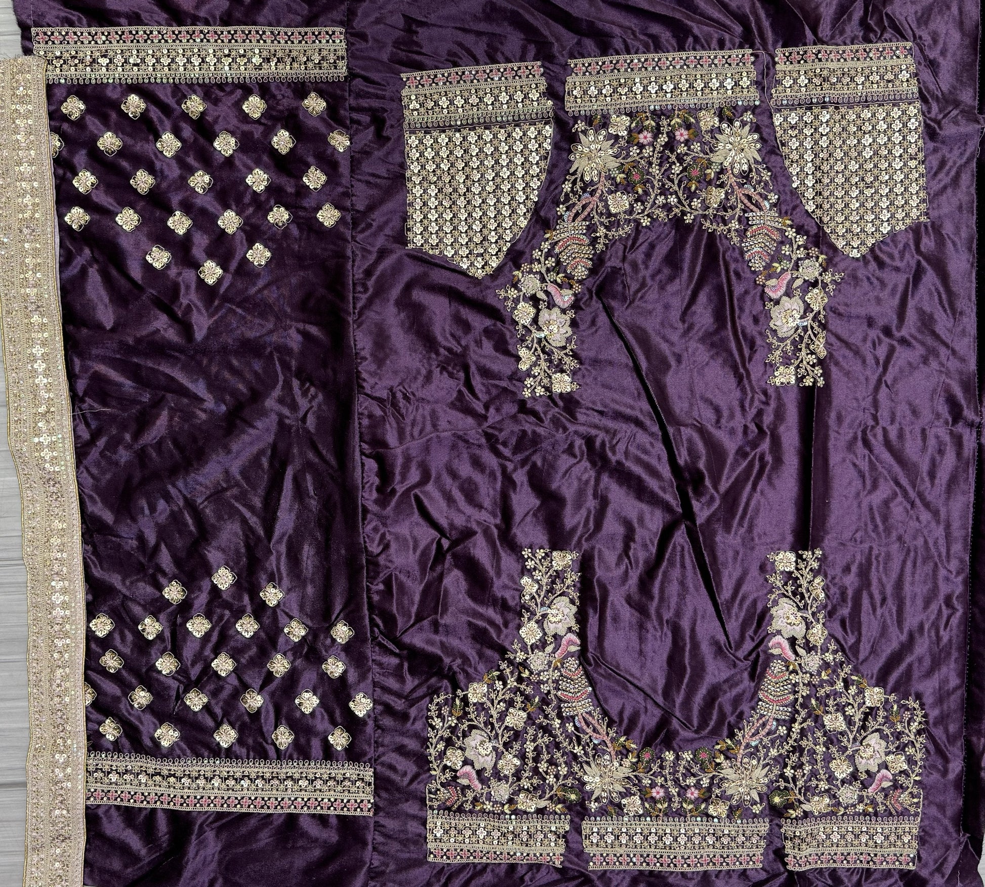purple lehenga,plus size available,Comfort Fit,Premium Fabric,Express Delivery.
