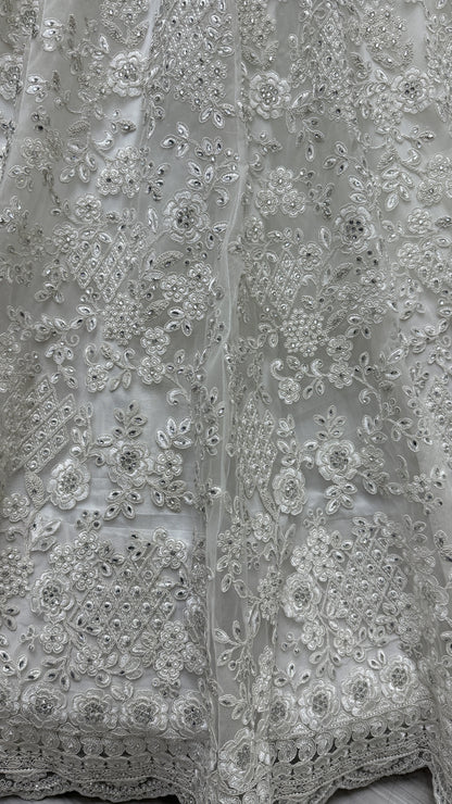 white lehenga,plus size available,Comfort Fit,Premium Fabric,Express Delivery.