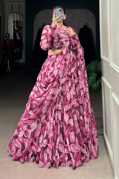 pink lehenga,plus size available,Comfort Fit,Premium Fabric,Express Delivery.