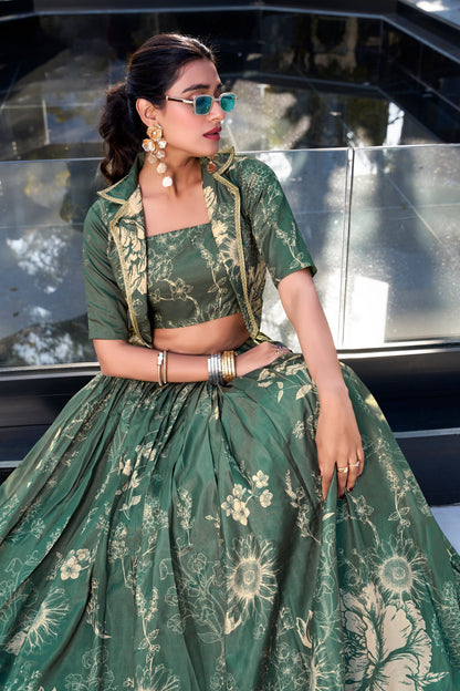 olive green lehenga,plus size available,Comfort Fit,Premium Fabric,Express Delivery.
