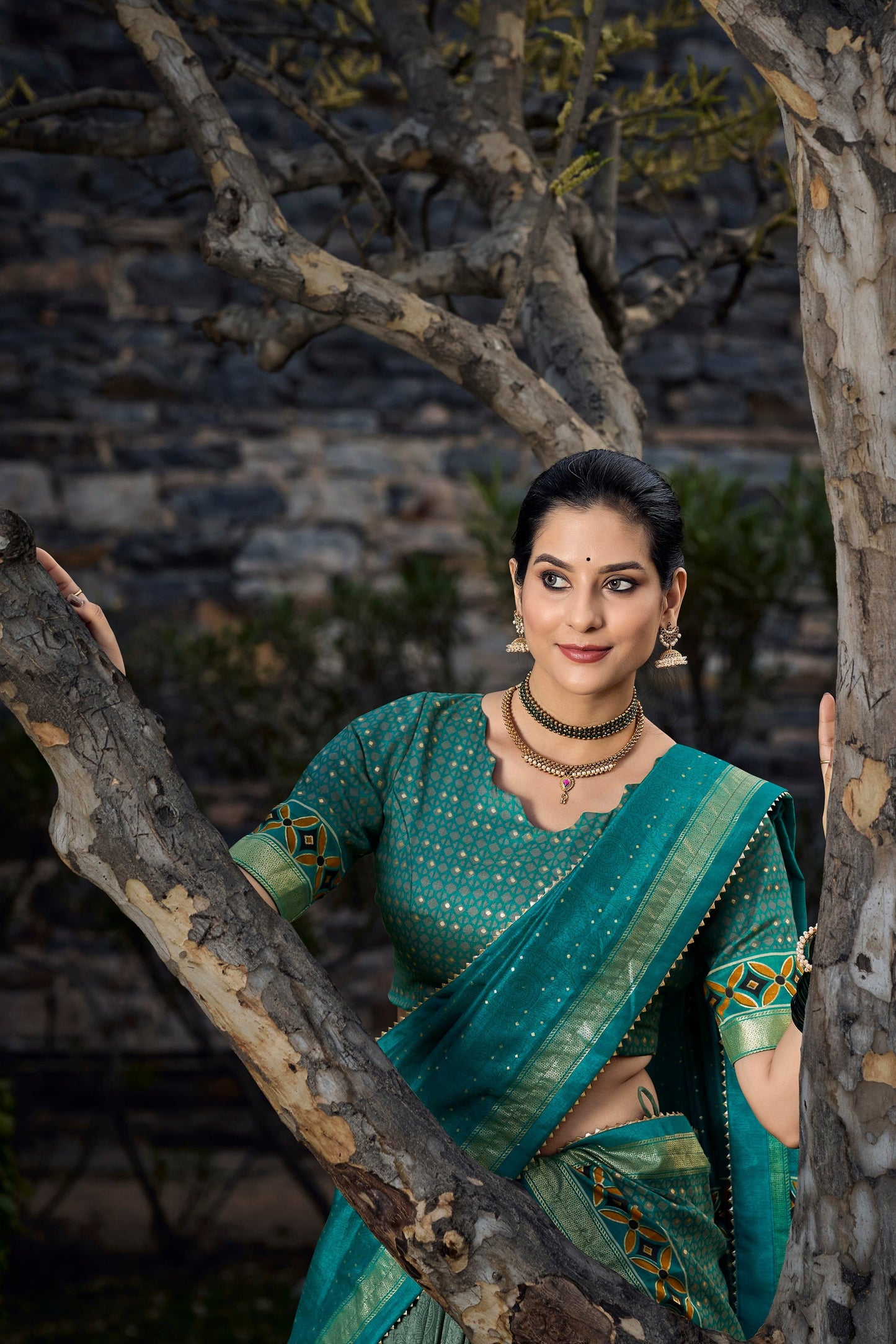 Green Lehenga symbolizes festivity and renewal – perfect for Mehndi nights, family events, and joyful occasions. 
