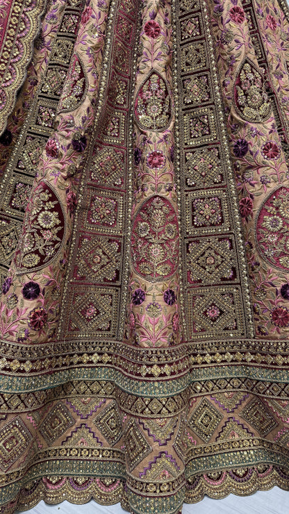 peach lehenga,plus size available,Comfort Fit,Premium Fabric,Express Delivery.