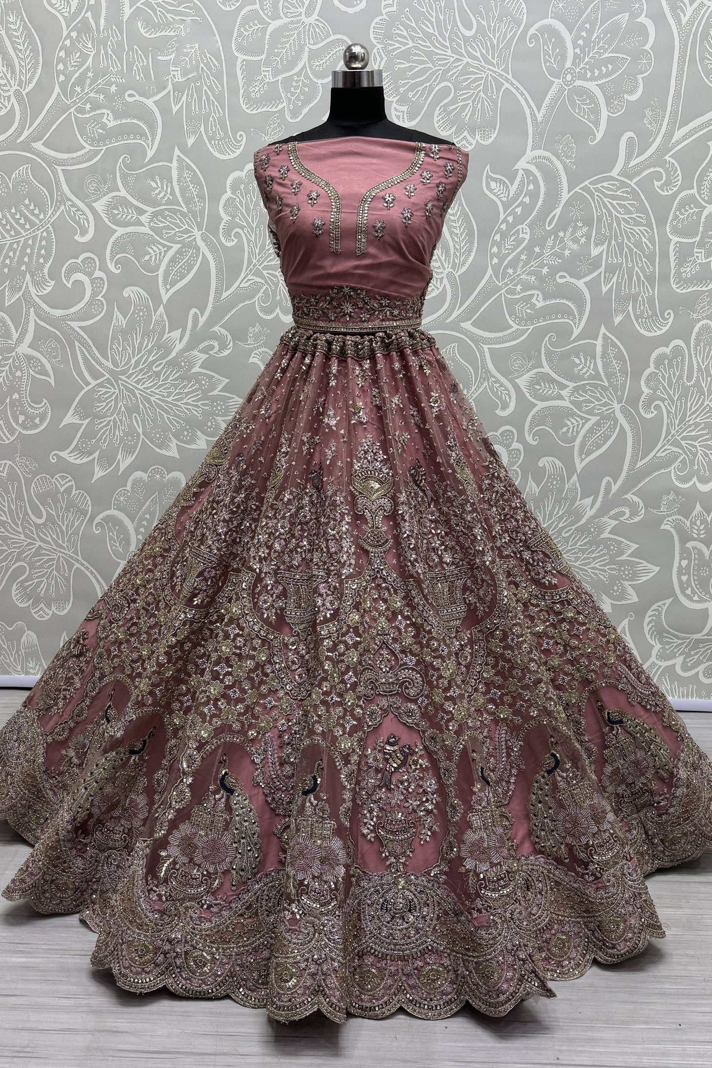 peach lehenga,plus size available,Comfort Fit,Premium Fabric,Express Delivery.