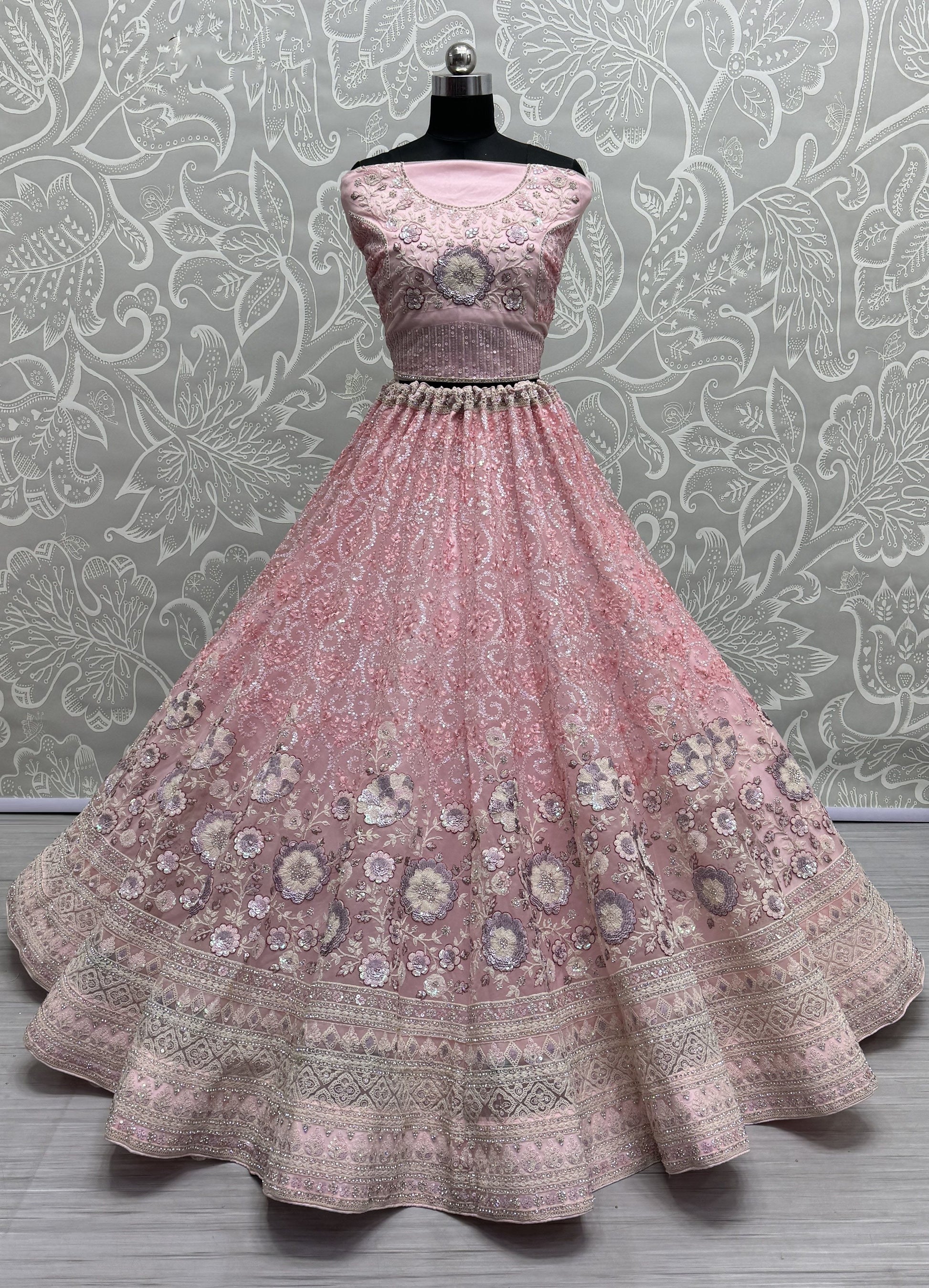 pink lehenga,plus size available,Comfort Fit,Premium Fabric,Express Delivery.