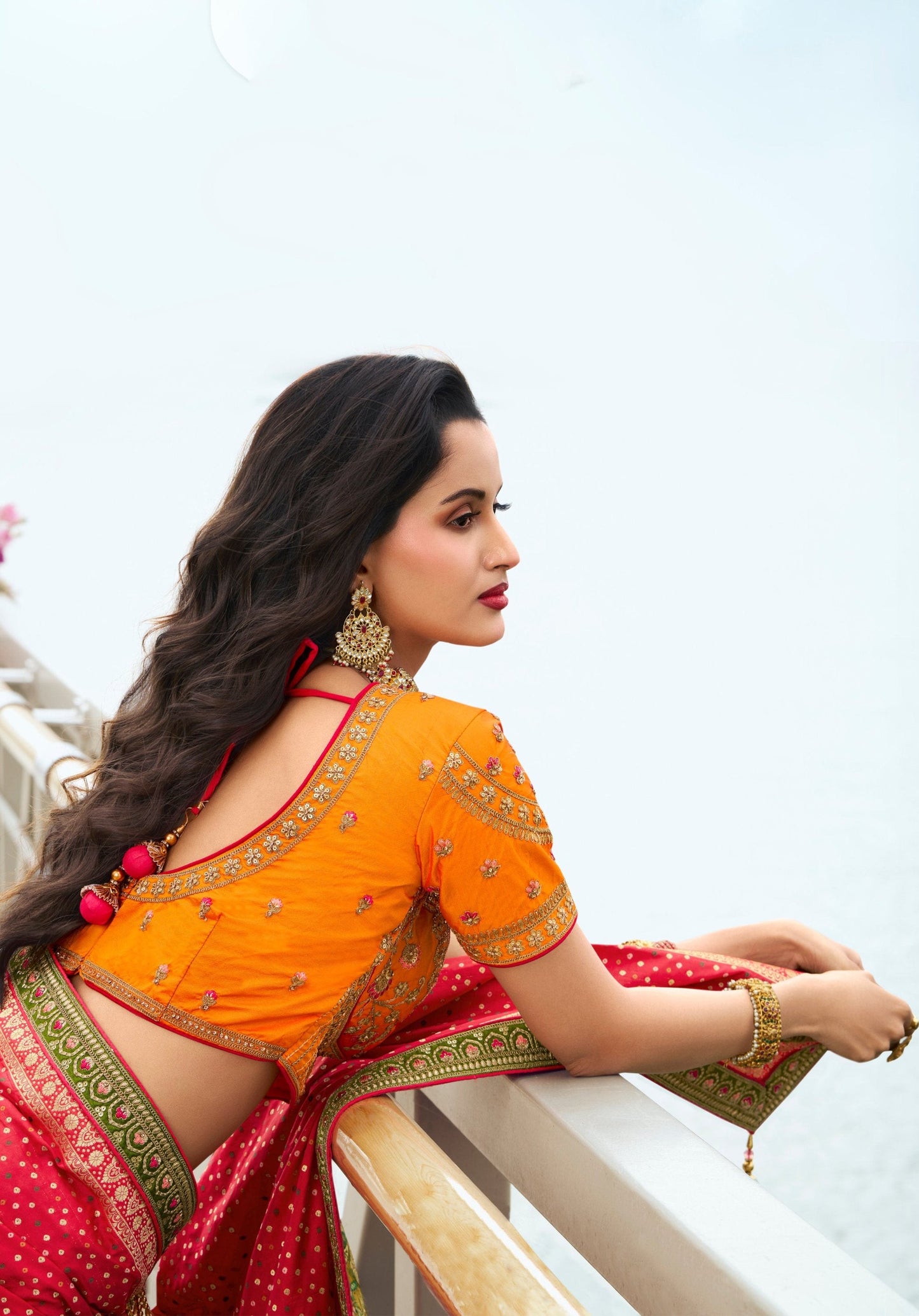 Indian suit for religious function with quick shipping
