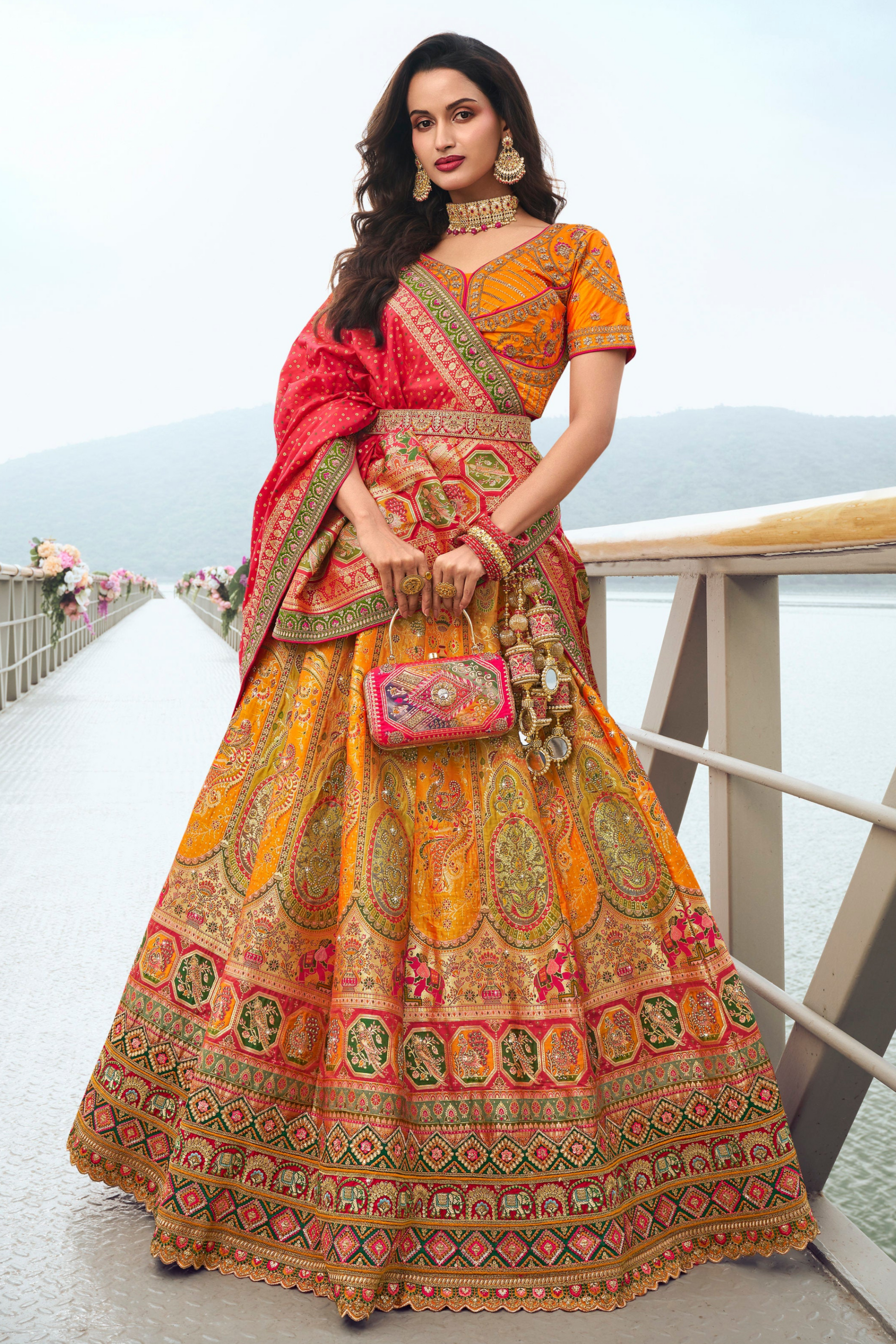 Indian suit for religious function with quick shipping
