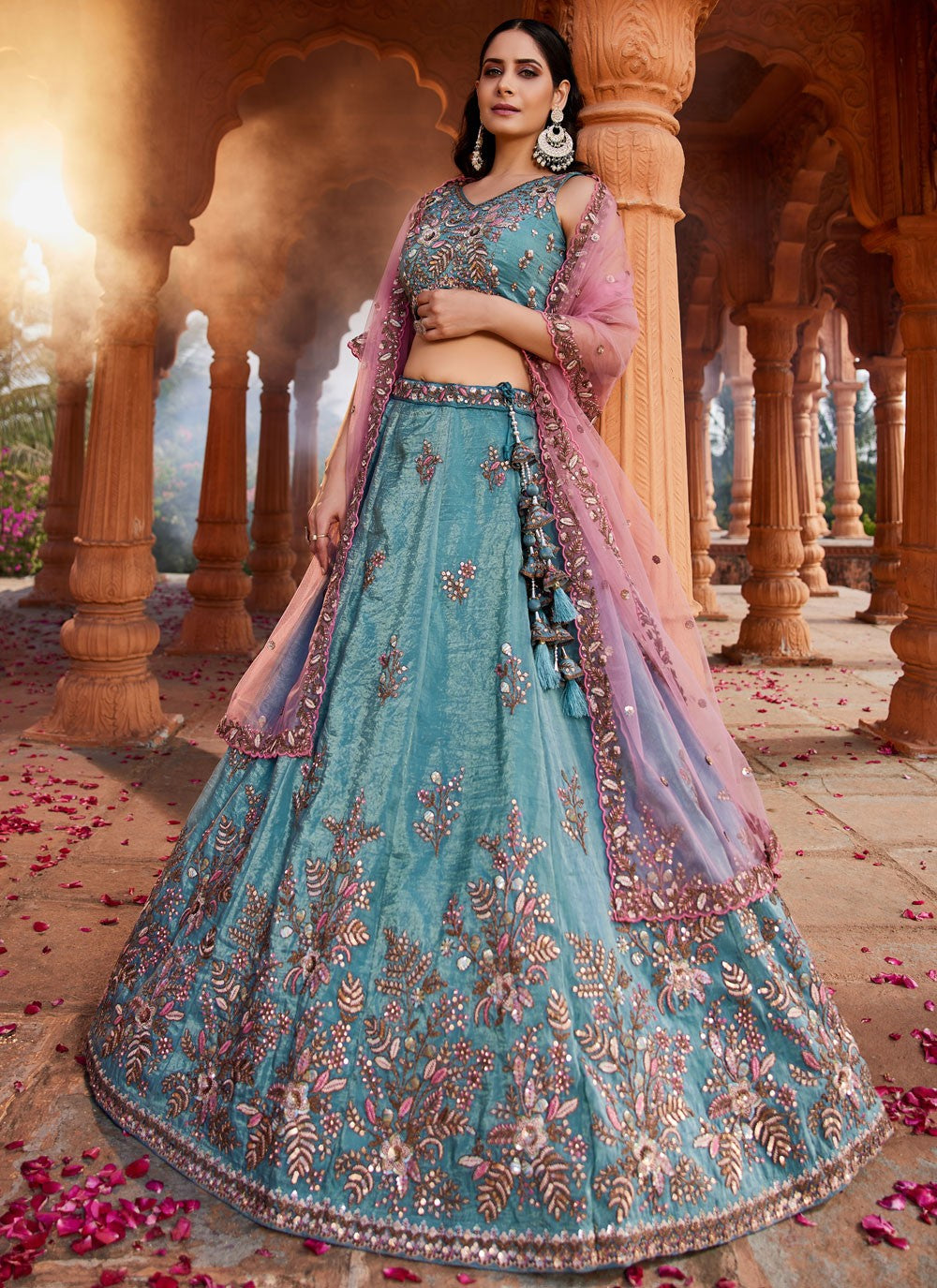 "Feel festive in lehengas made for Indian Americans."