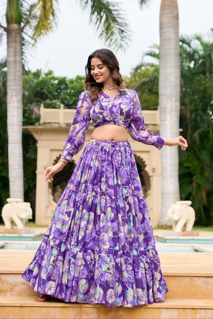 blue lehenga,plus size available,Comfort Fit,Premium Fabric,Express Delivery.
