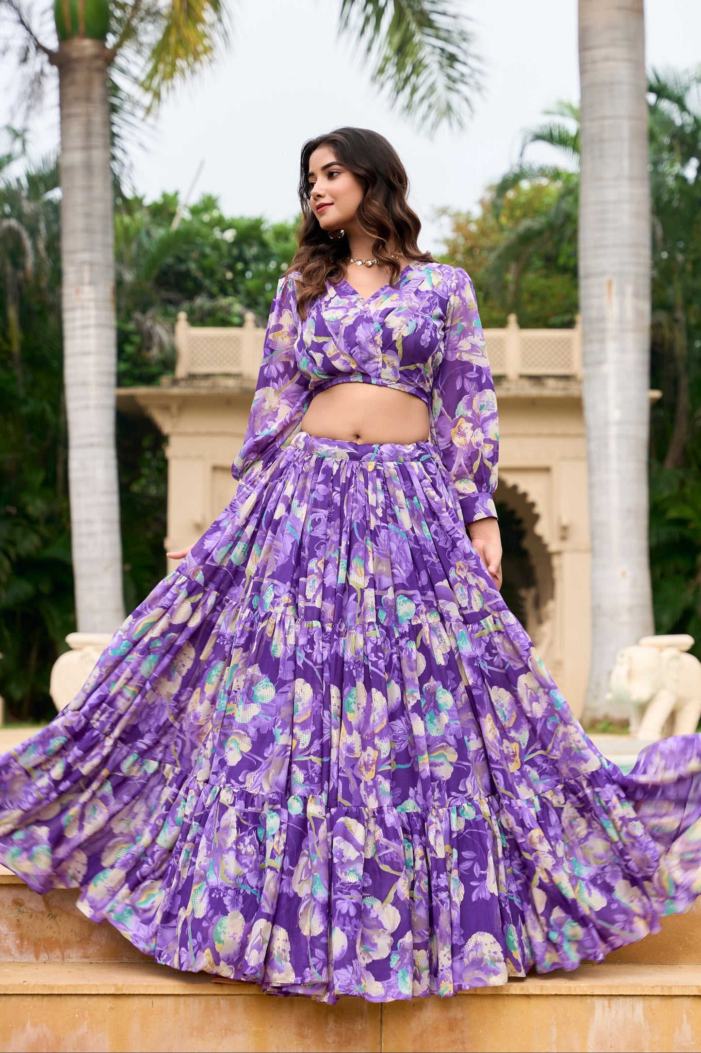 blue lehenga,plus size available,Comfort Fit,Premium Fabric,Express Delivery.