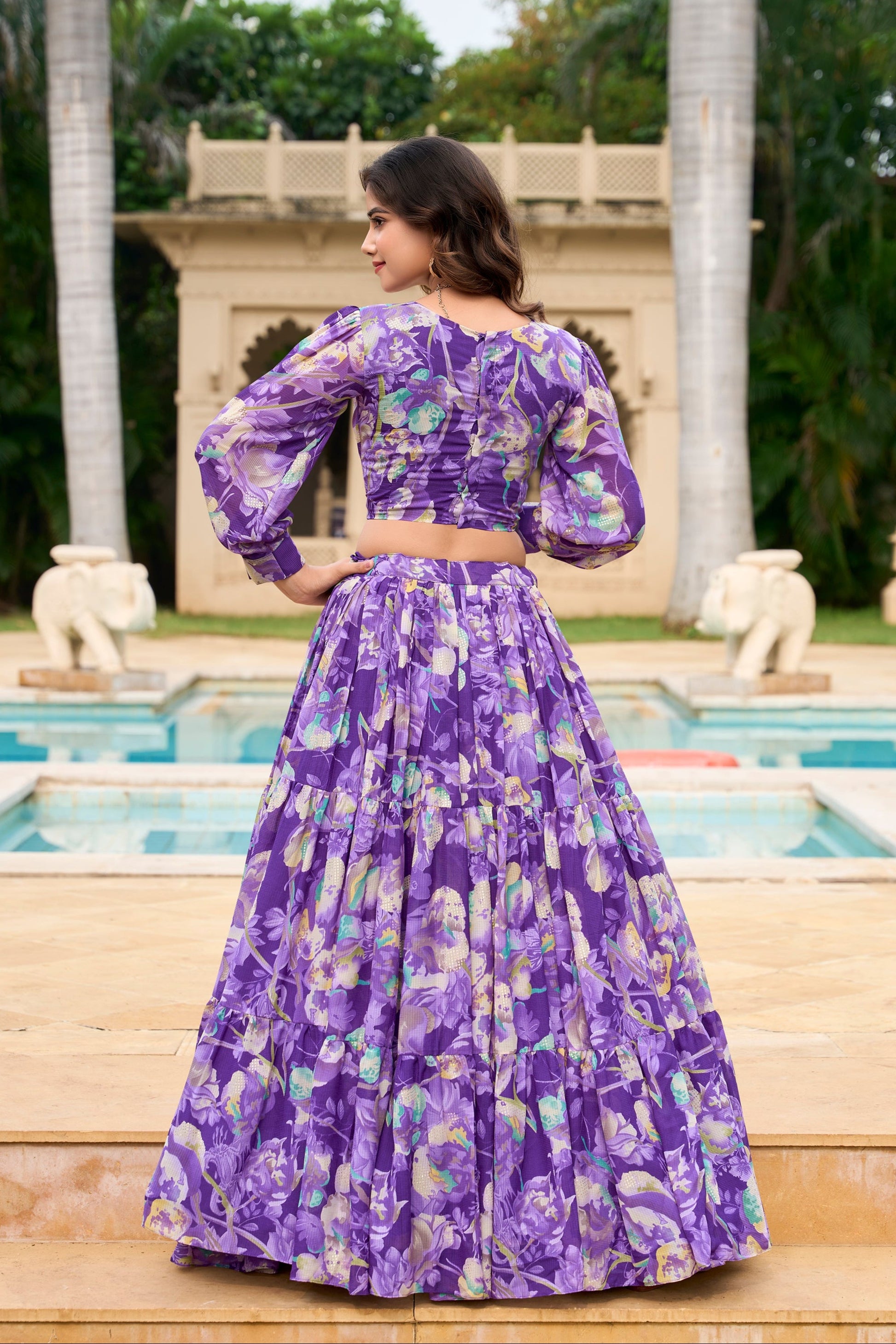 blue lehenga,plus size available,Comfort Fit,Premium Fabric,Express Delivery.