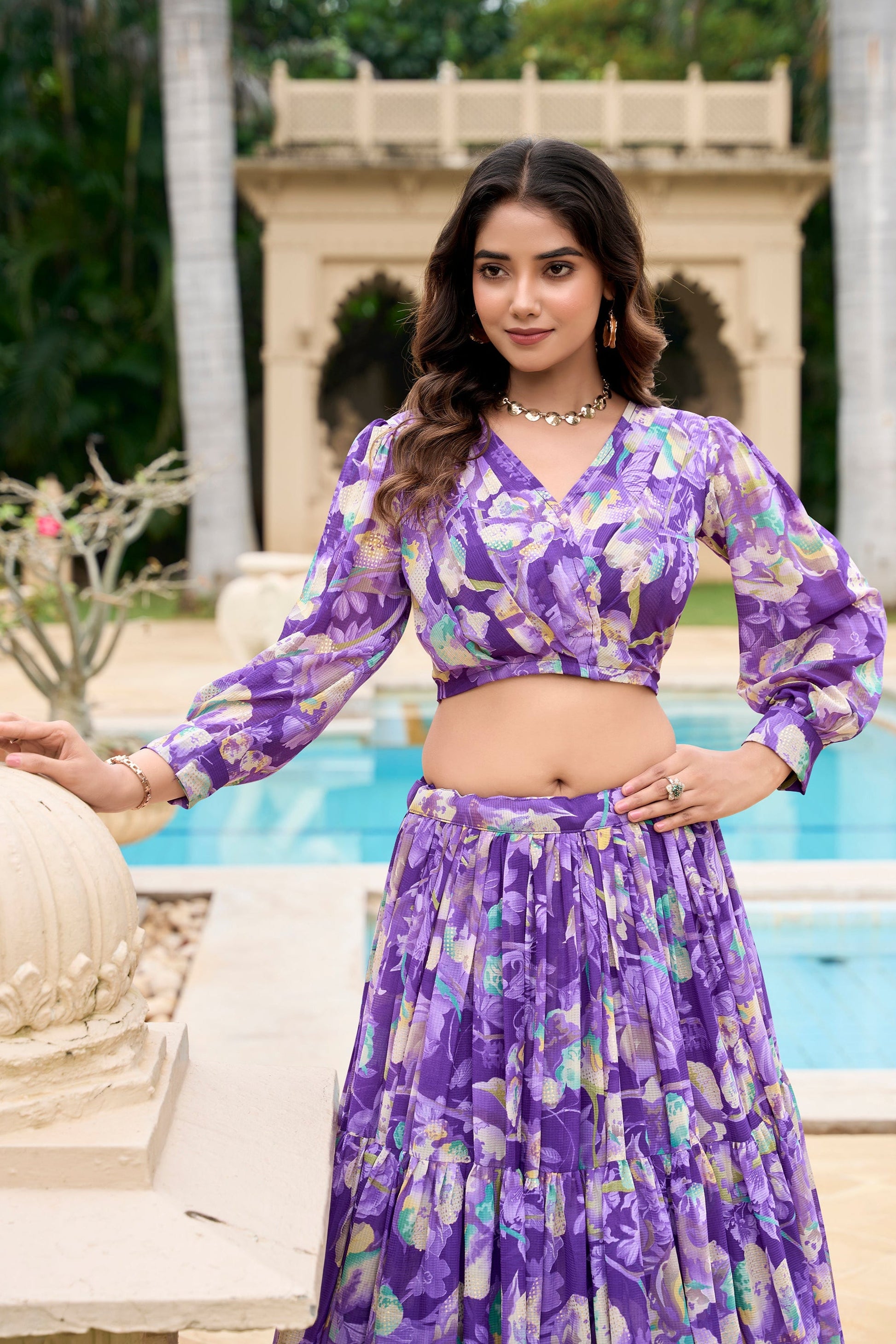 blue lehenga,plus size available,Comfort Fit,Premium Fabric,Express Delivery.