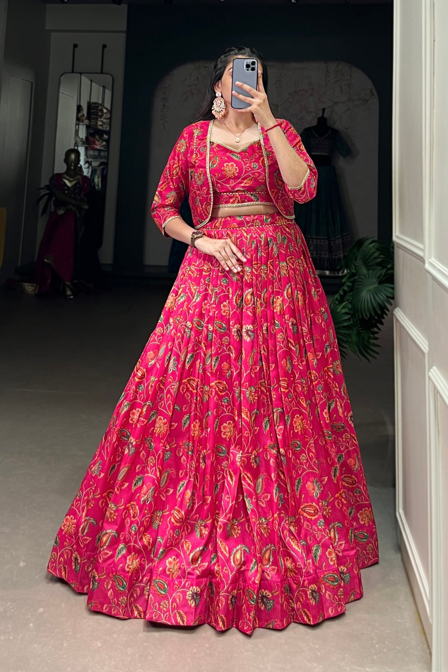 pink lehenga,plus size available,Comfort Fit,Premium Fabric,Express Delivery.